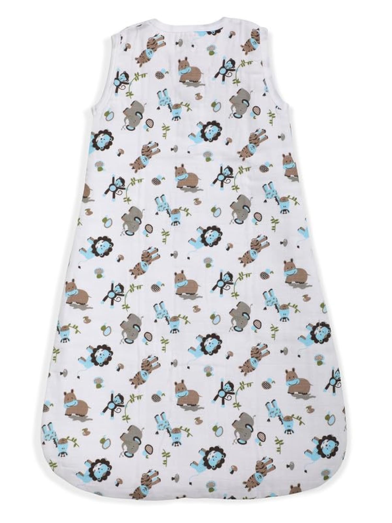 Muslin Baby Sleep Sack, Zoo Print