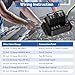 FASTSTORM Digital Radiator Fan Switch Kit 12V/24V, Adjustable 104°F-230°F w/Dual Electric Fan Switch Kit Replace #0444, Dual Fan Control, IP54