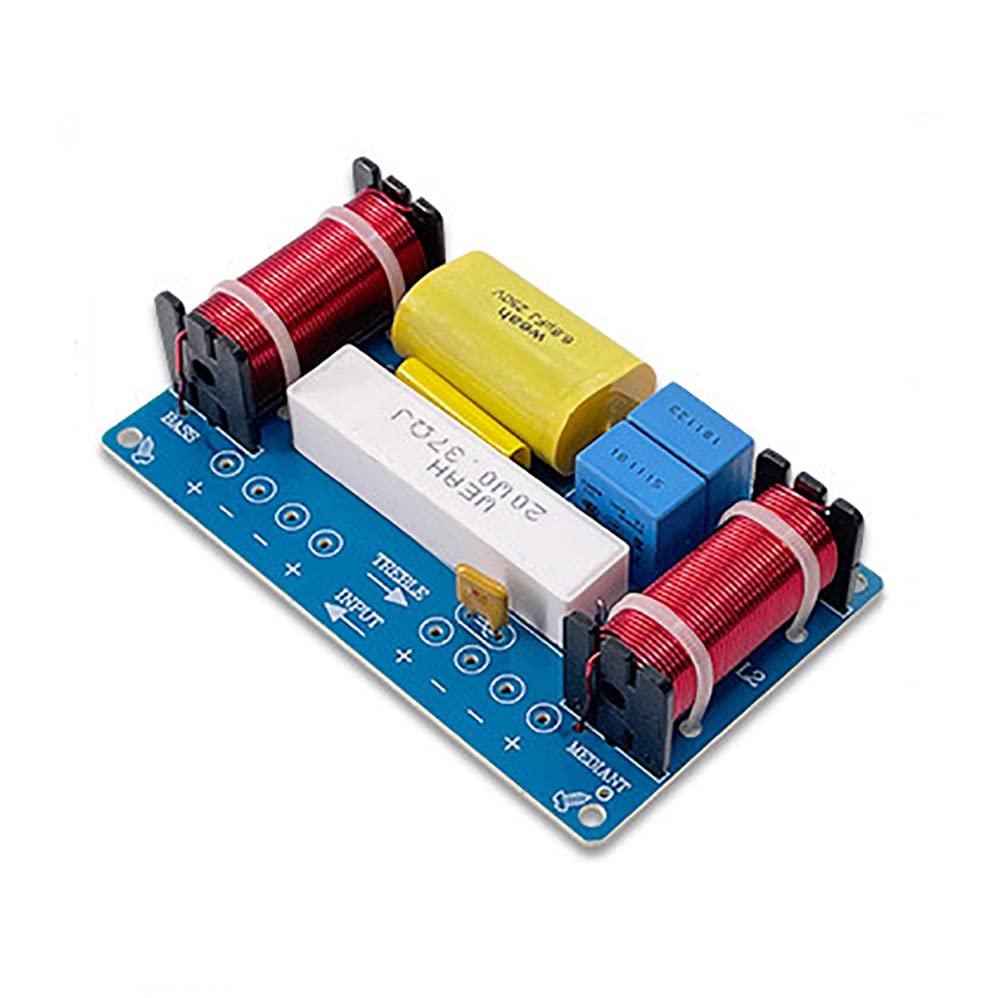 Altoparlante da 120 W Crossover Crossover a 3 Vie Alto Medio Basso Frequenza Crossover 980Hz / 5000Hz per Hi-Fi Altoparlante da scaffale Altoparlante Centrale,USB Connection