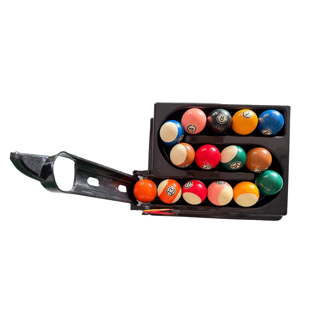 BOOZXCV Billiard Ball Server Training Machine,Automatic Pool Ball Launcher,ABS Durable Billiards Skills Trainer for Snooker & Nine Ball,Accuracy Practice Equipment for Solo Training