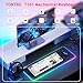 TONTRU Wireless Mechanical Gaming Keyboard, Tri-Mode Connectivity (Bluetooth 5.0/2.4GHz/USB-C), Hot-Swappable, RGB Backlit,101-Key Layout Keyboard with Volume Knob for PC, Laptop, Tablet