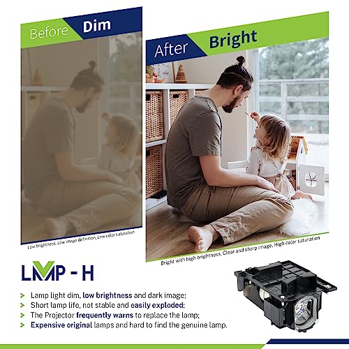 Lámpara de reemplazo para proyector Hitachi CP-X2010 y otros miniatura 2