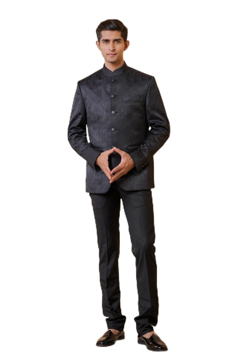 tasva Navy Classic Bandhgala For Men-picture-16