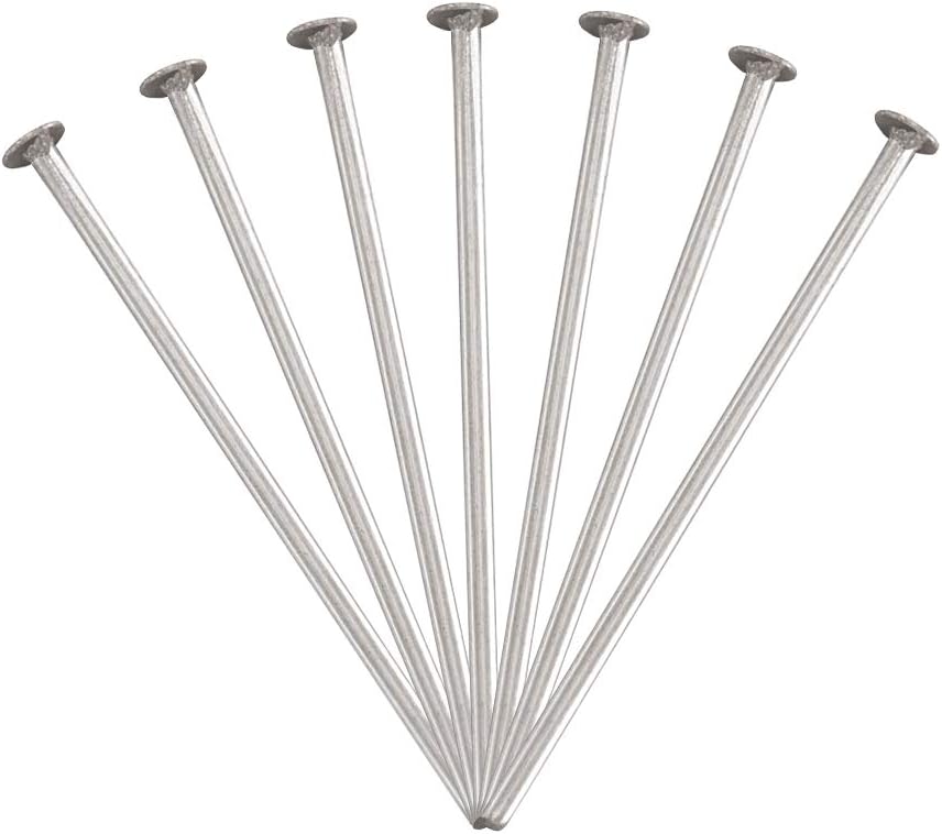 FASHEEWLRY 500Pcs Stainless Steel Flat Head Pins 0.78"/20mm Jewelry Head Pins for Earring Dangle Charms Jewelry Making