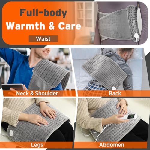 Cinturón calefactable portátil eléctrico de espalda y abdomen con soporte lumbar 3