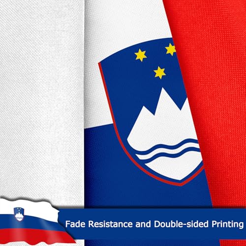 Drapeau de la Slovénie indéchirable en polyester 400D pour vent fort - 4