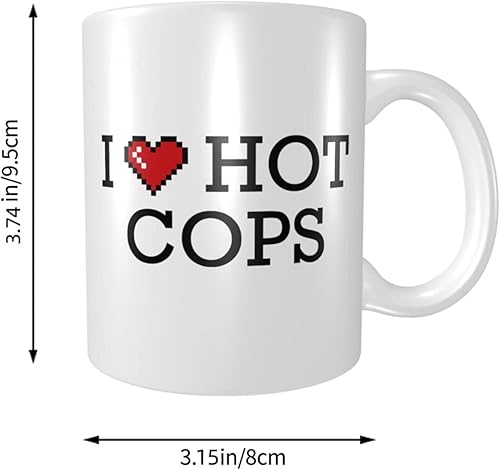 Miniatura 2 de Abipuir Women Coffee Mug I Love Hot Cops Mug Womens Coffee Mugs Weird Gifts