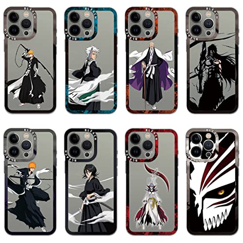 JIACAI iphone14 Pro P[X u[` N X}zP[X iphoneP[X BLEACH  ؃LA  yE ԒJ~Y TPU  Gǂ h~ Sʕی EȒP gѓdbP[X X}zJo[ g