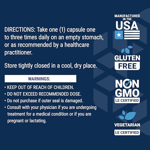 Life Extension 01678 L-Lysine, 620 Mg, Essential Amino Acid For Healthy Nitrogen Balance, Calcium Metabolism, Stress Response & More, Gluten-Free, Non-Gmo, Vegetarian, 100 Capsules thumb #6