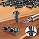 XRXYMQ 25 Stück Schrauben Schwarz M5 x 40 mm Holzschrauben Schwarz Blechschrauben Flachkopfschrauben Holz Schwarze Schrauben für Akustikpaneele Bohrschrauben