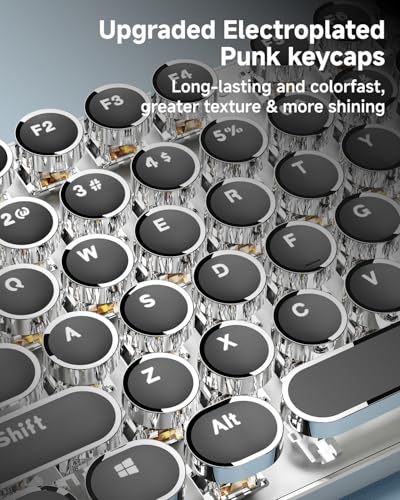 Teclado Mecánico Inalámbrico TK950 Retro Bluetooth miniatura 6