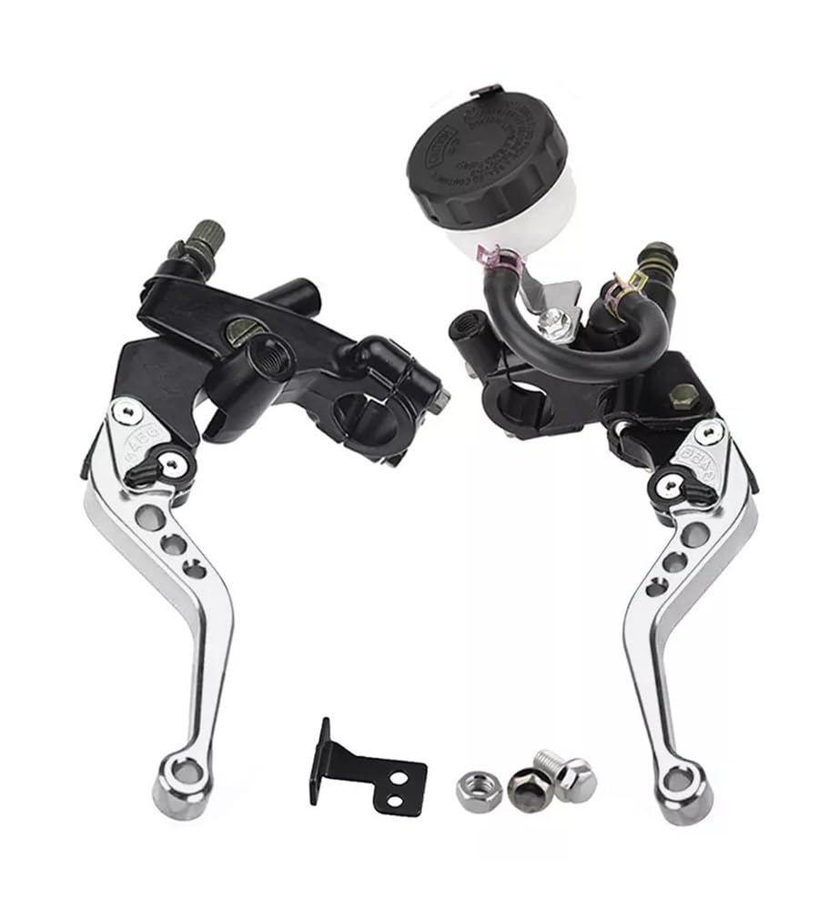 NHGFdfs Motorcycle Clutch Brake Lever Universal CNC Motorcycle Adjustable Clutch Brake Master Cylinder Reservoir Levers Kit for Ya&maha 7/8" 22mm Handlebar