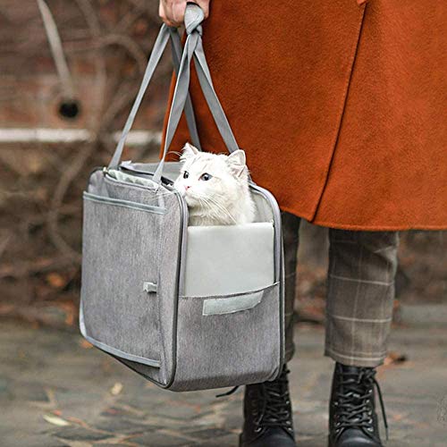 FASTINGDOG Small Dogs Cat Backpack Carrier Purse Handbag for Cats Small Dogs Pupyy Airline Approved Business Carrier Dog Purse Soft Cat Carrier Handbag for Travel Hiking Walking Puppies Kitten