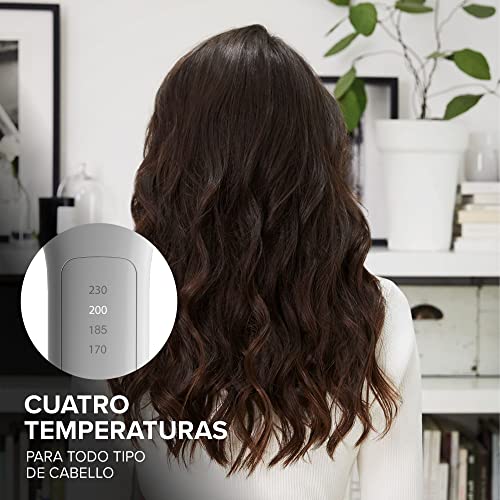 Bellissima Imetec Steam Elixir, Plancha de pelo con vapor, alisa en una sola pasada sin dañarlo, revestimiento cerámica y aceite de Argán, calentamiento cápido, 4 temp, alfombrilla termoresistente