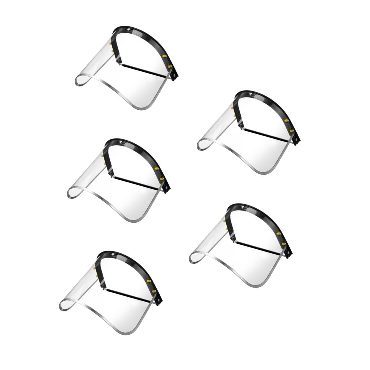 TOPBATHY 5 Stück Teiliges Transparentes Schutzschild für Gesichtsschutzhelm Dickes Visier für Schleifen Polieren Schneiden Langlebiger Schutzschild gegen Spritzer Kompatibel mit