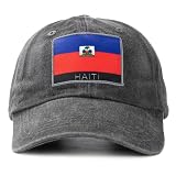 Trendessence 2026 World Cup Haiti Fan Baseball Cap，Adjustable Flag Baseball Hat for World Cup Fan Black