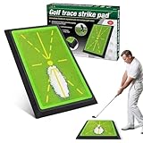 alouweekuky Golfschwungmatte mit Sfortigem Schwungpfad-Feedback, Golf Abschlagmatte, Golf-Trainingsmatte rutschfeste Unterseite für Indoor & Outdoor für Anfänger & Fortgeschrittene