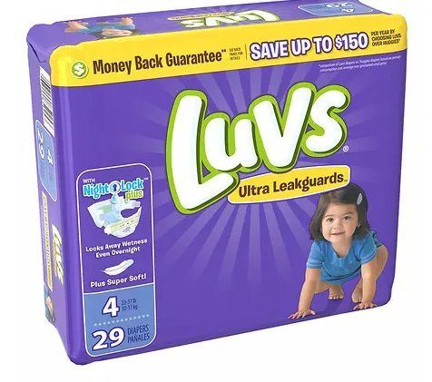 Baby Diapers Bulk Pack Luvs Size 4 Diapers With Ultra Leakguards - 29