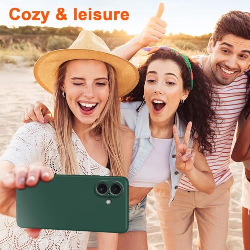 Image of FIRST MART Matte Silicone Back Cover for Nothing 4A - Green