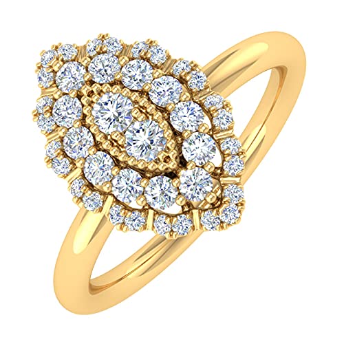 1/3 Carat Diamond Marquise-Shaped Ring in 14K Gold