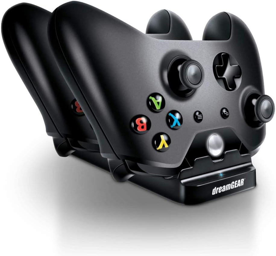 dreamGEAR Dual Power K Dock Black for Xbox ONE