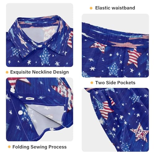 Image of Boccsty Ice Cream Drip Boy Summer Shorts Sets Hawaiian Toddler Boys T-Shirt & Pants 2 Pcs 3T-10T