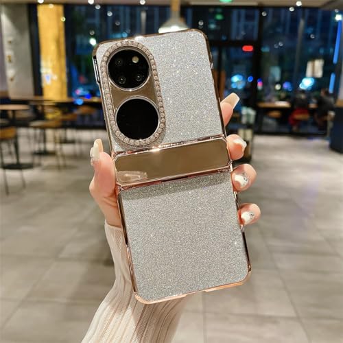 Coque antichoc Huawei P50 étui fin cuir brillant pour éviter les bris d'écran