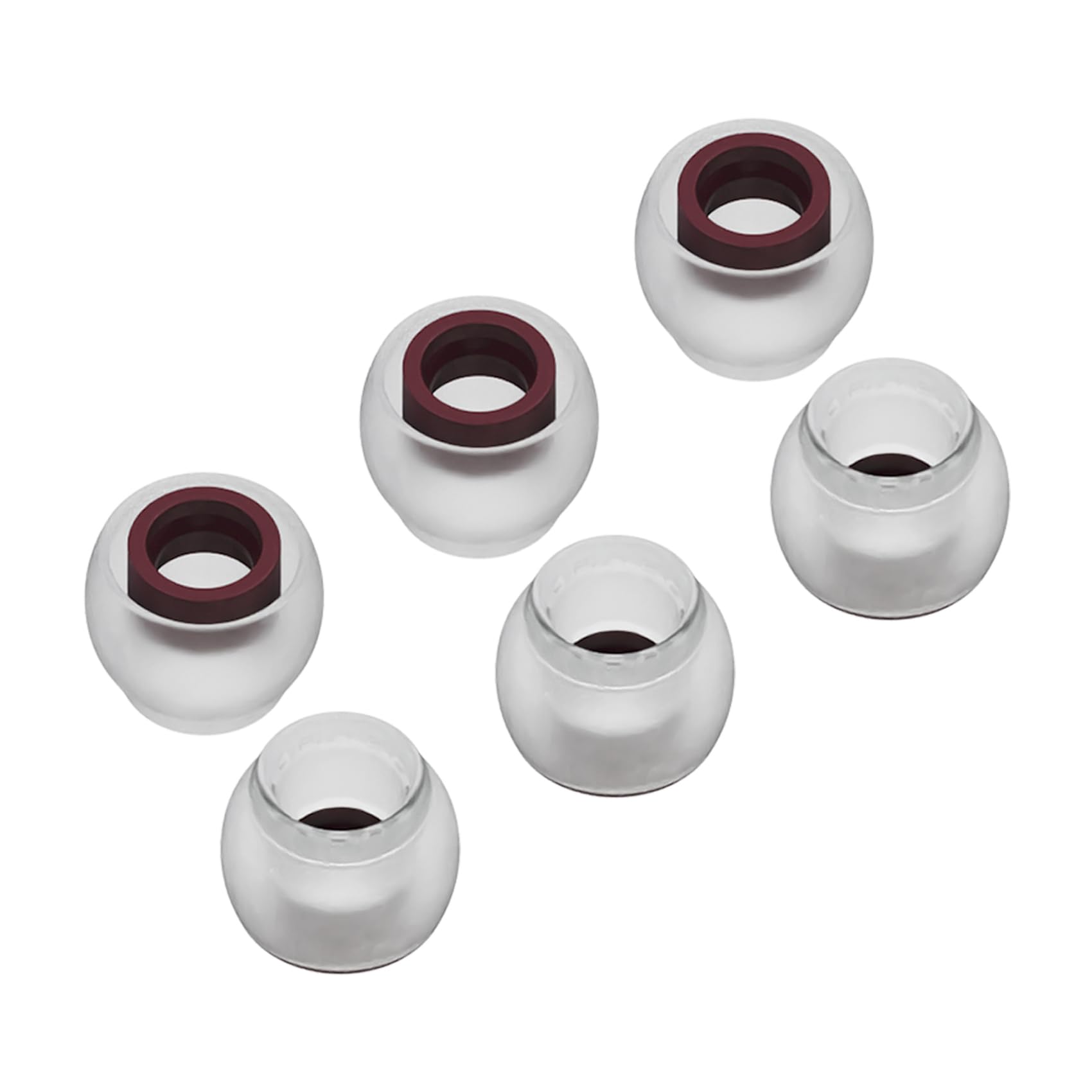 6 PCS/3 Pairs KZ ZS10 PRO Ear bud Rubber Tips, TRI Clarion IEMS Ear tips, Silicone in ear Monitor Eartips for zs10 pro x, zsn pro x, castor, edx pro, zar, ccz melody, kbear ks1, ks2, dc02, mc02(Small)