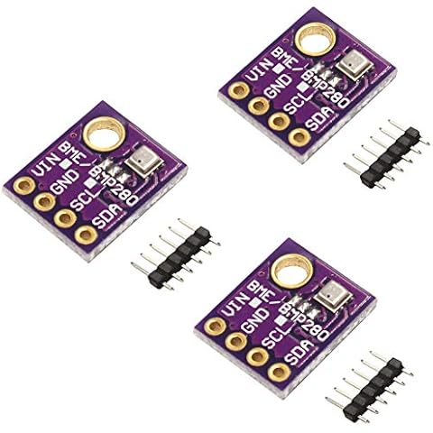 KeeYees 3pcs BME280 Digital 5V Temperature Humidity Sensor Atmospheric Barometric Pressure Board IIC I2C Breakout for Arduino Cover