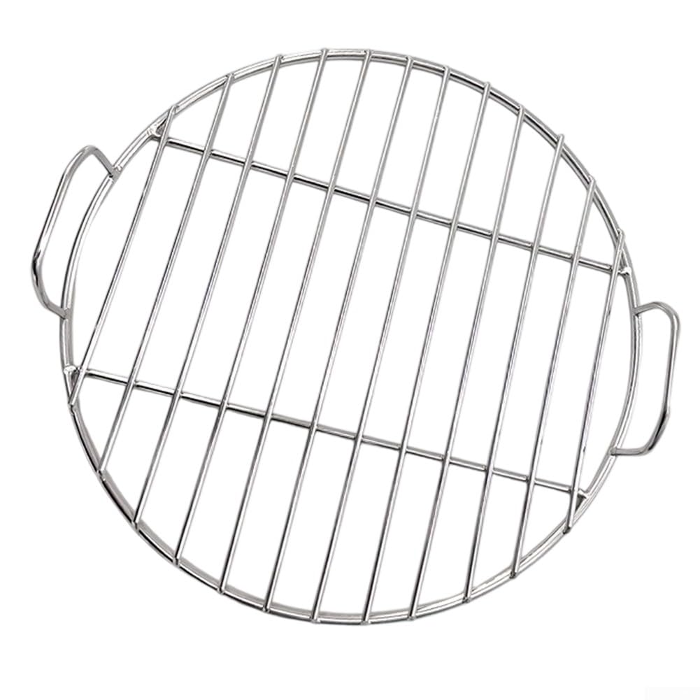 Ruszt do gotowania ze stali nierdzewnej do Weber 1241304 i 7432 wytrzymała siatka grillowa z uchwytem (45 cm)