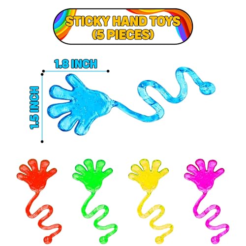 Image of Party Propz Sticky Hand for Return Gifts Party - 5 Pcs, Sticky Hands Finger Party Favor Set | tiny hands | return gifts for birthday party for kids 3-4 years | return gifts for birthday party