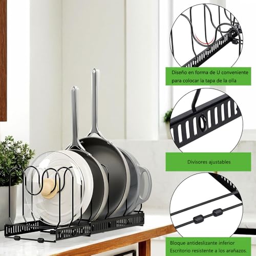 Encuentra reviews de Estante organizador ajustable para platos Top cinco. 30 Imagen adicional