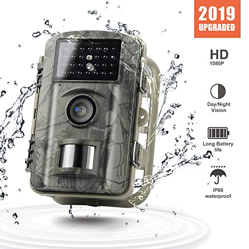 Gosira Trail Cameras with Night Vision Motion Activated Waterproof IP66 Upgraded 12MP HD Scouting Hunting Camera with Latest 940nm Infrared LEDs 0.4S Trigger