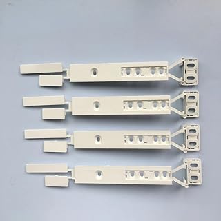 Integrated for Fridge & for Freezer Door Plastic Mounting Bracket Fixing Slide Kit Refrigerator Door Connector Guide Rail Assembly(4PCS)