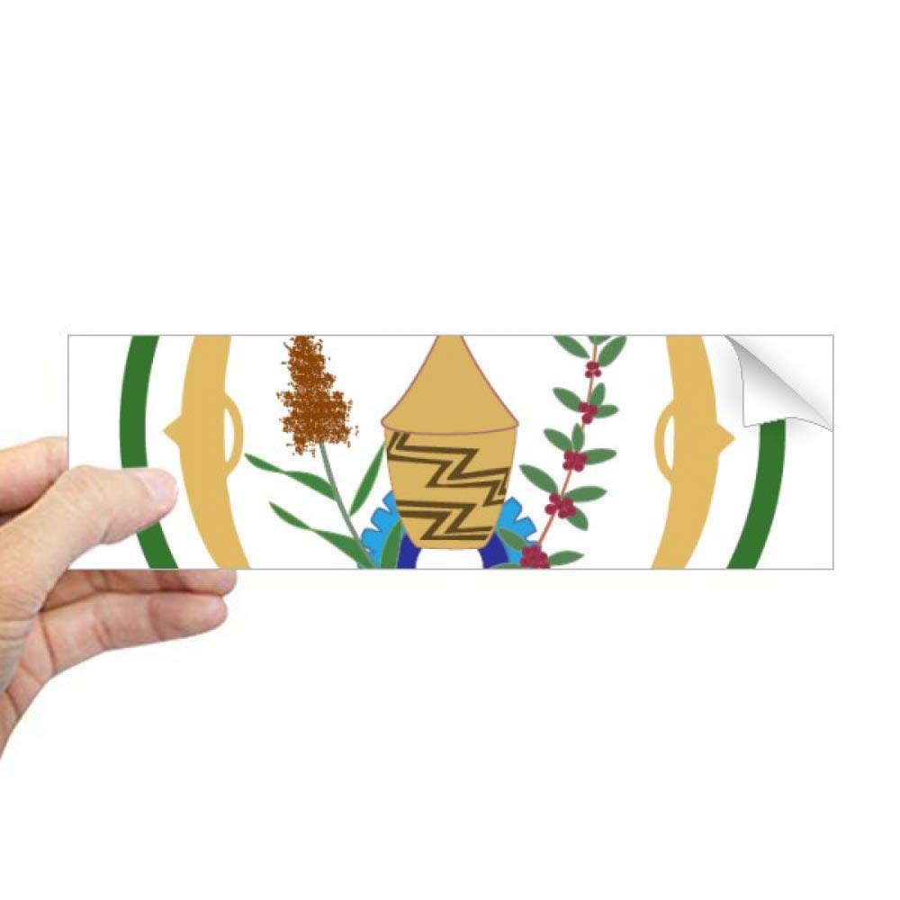 Autocollant rectangulaire Rwanda pour masquer les rayures de cahier ou fenêtre
