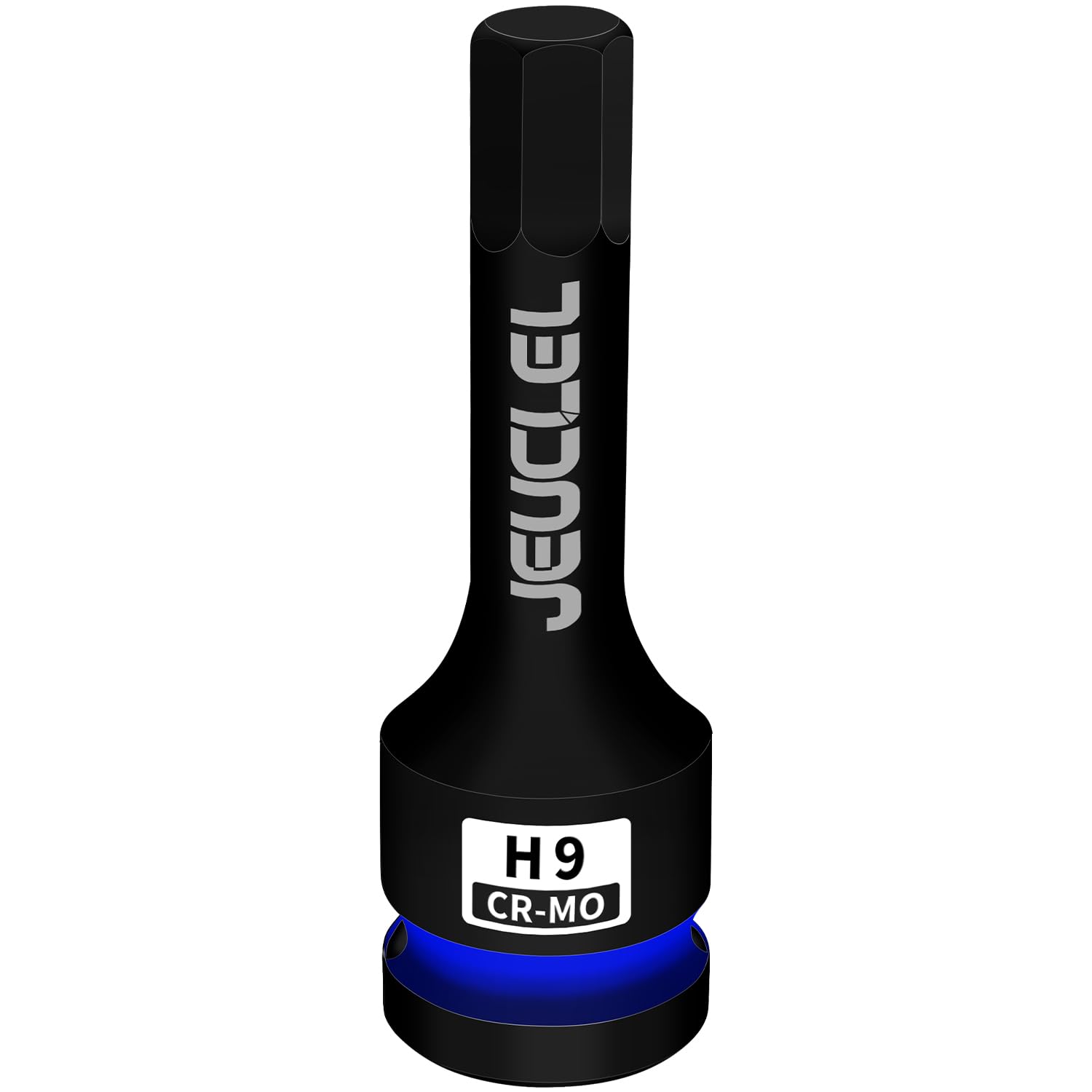 JEUCLEL 9mm Hex Impact Bit Socket, H9 1/2-Inch Impact Drive Allen Socket, Cr-Mo Steel Lengthen Hex Screwdriver Adapter for Electric Ratchet Wrenches Fastening Screws