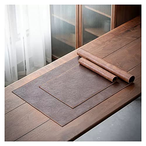 Chemin de table en cuir résistant à la chaleur et imperméable pour dîner