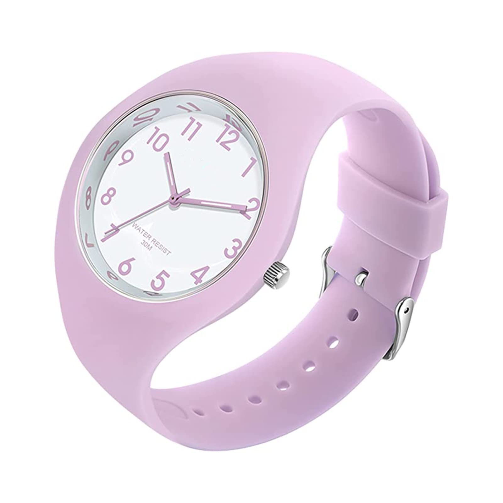Forrader Reloj de Pulsera para Mujer con Correa de Silicona, Esfera Grande, Resistente al Agua, Deportivo, Moderno, Casual, Simple, de Cuarzo, analógico, para Mujeres y niñas