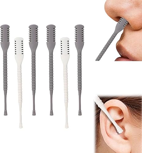 Cortador de pelo nasal 2 en 1, cuchillo de nariz de doble cara mejorado 2025, herramienta de eliminación de vello de fosa nasal 360, recortadora