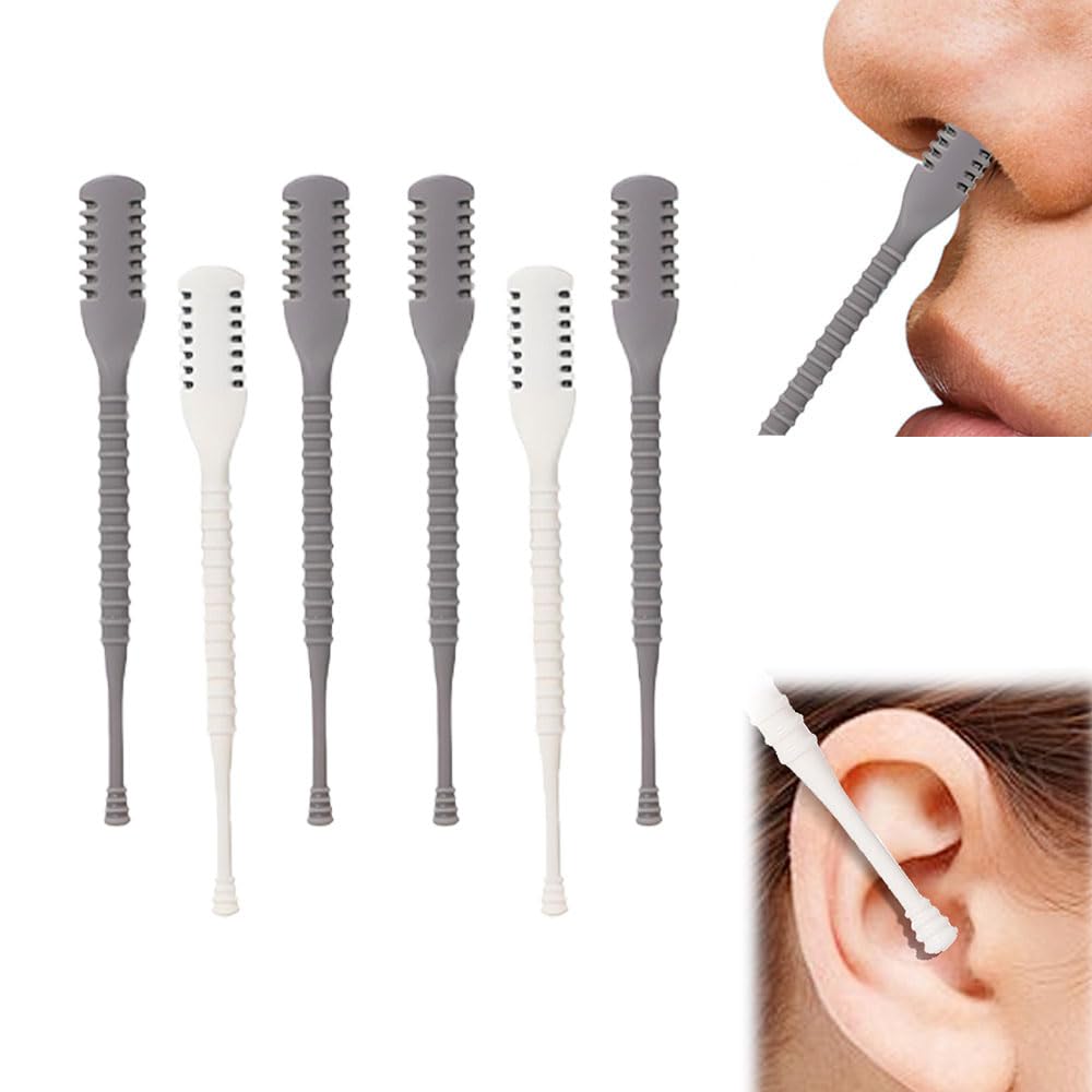 2-in-1 Nasal Hair Cutter 2025 Upgrade Double Sided Nose Knife 360 Nostril Hair Remover Tool Trimmer for Men
