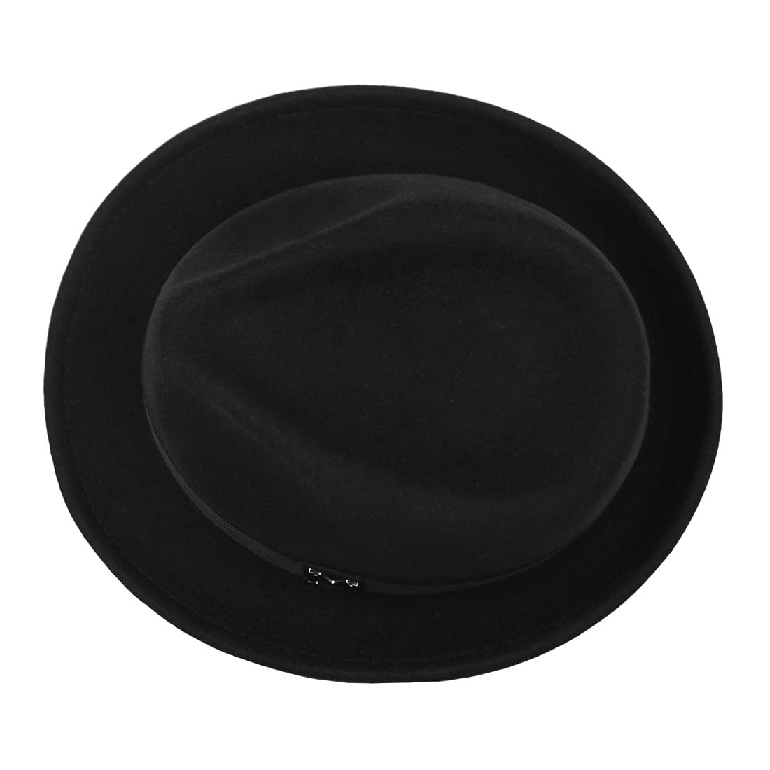 FREEBIRD99 Chapeau Fedora Panama 100 % feutre de laine à bord court pour homme et femme