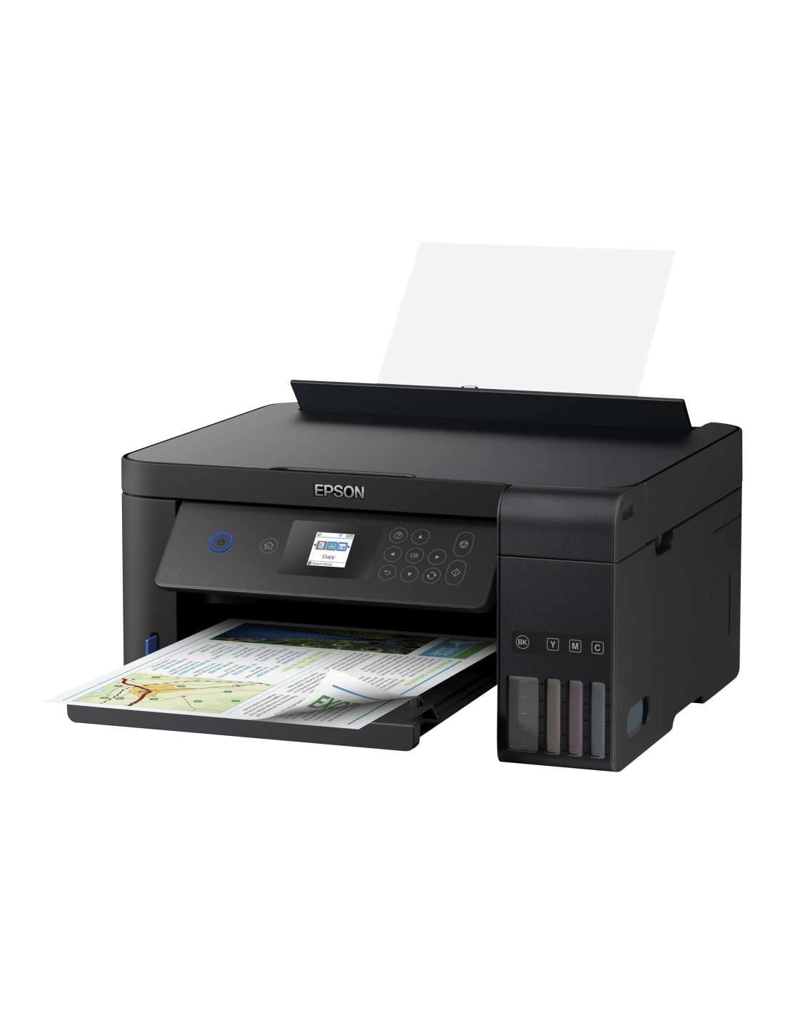 Epson EcoTank ET-2750 3-in-1 Tintenstrahl Multifunktionsgerät (Kopierer, Scanner, Drucker, DIN A4, Duplex, WiFi, Display, USB 2.0), großer Tintentank, hohe Reichweite, niedrige Seitenkosten, schwarz