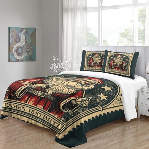Housse de couette Noël microfibre au design imprimé 3D - 6