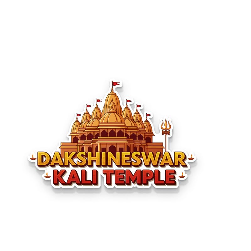 Image of Dakshineshwar Fridge Magnets, Glossy Finish, Stylish Magnet for Fridge, Wardrobe & Metal Surfaces