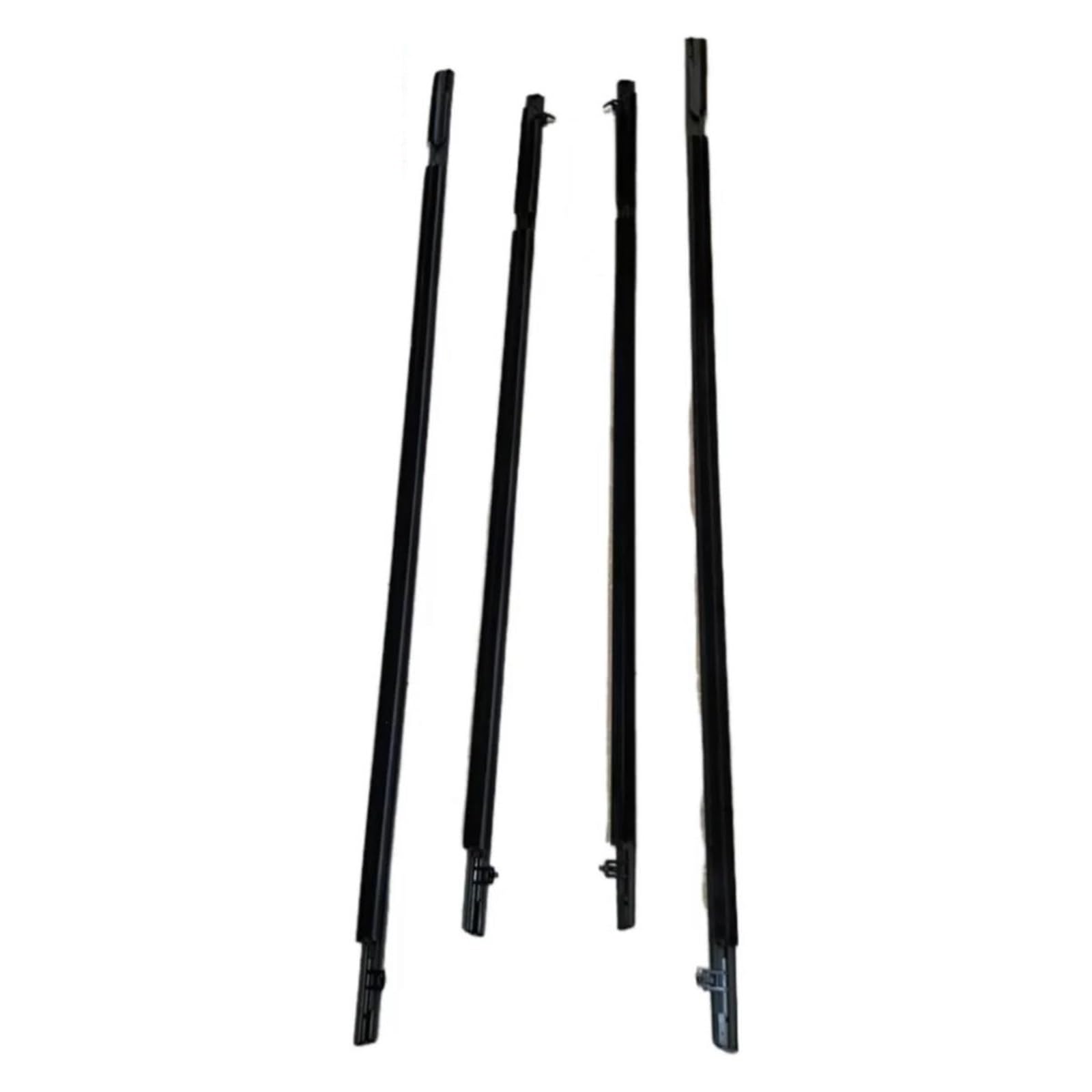 Ujnheq Black 4Pcs Car Window Weatherstrip For Civic 2006-2011 72450-Sna-A01 72410-Sna-A01 72950-Sna-A01 72910-Sna-A01 Insulation Seal(Black)