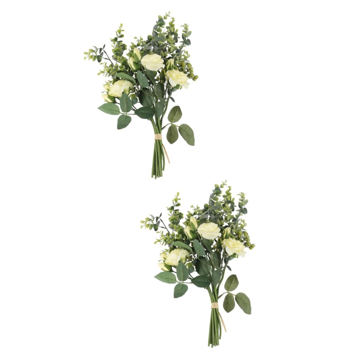 STOBAZA 2stücke Gelber Simulierter Blumenstrauß Für Hochzeiten Dekorative Brautblumen Für Fotos Und Raumgestaltung Kunstblumenstrauß Für Zuhause Büro Und Feierlichkeiten