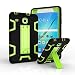 Ycxbox Samsung Galaxy Tab E 8.0" T377 Case, Galaxy Rugged Kickstand Stand Heavy Duty Kids Proof Protective Case for SM-T377A / SM-T377V / SM-T377P (Black+green)