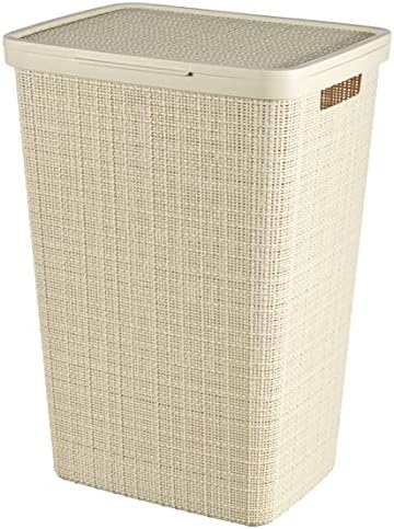 CURVER Jute Laundry Basket - Peppercorn