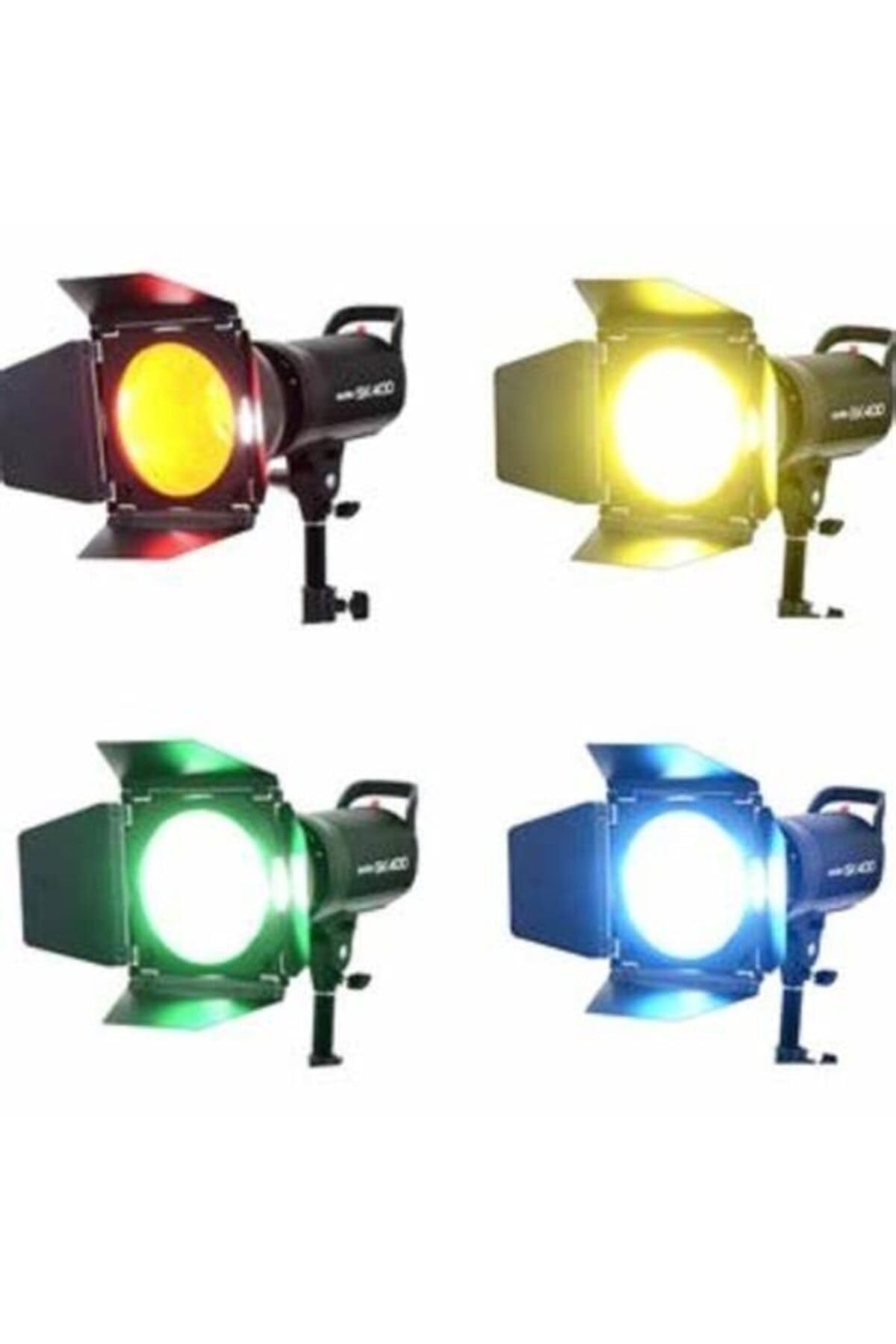 Godox BD-04 Kit Barndoor de Porte de Grange avec Grille en Nid d'abeille 4 Filtres en Gel de Couleur pour Remplacement de Réflecteur Standard de 7 Pouces pour GODOX SL60W SL150II SK400II