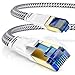 Produktbild CSL - Cat 8 LAN Kabel 15m, 40Gbps 2000MHz Netzwerkkabel S/FTP Ethernet Kabel Hochgeschwindigkeit Gigabit RJ45 Patchkabel mit Baumwollmantel für Router Switch Xbox Modem PC PS5 4 3